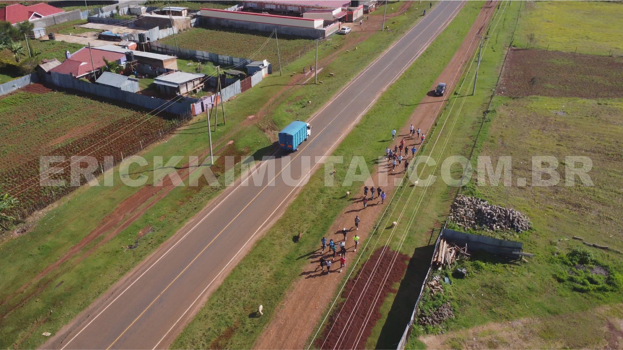 Treino aéreo em Iten